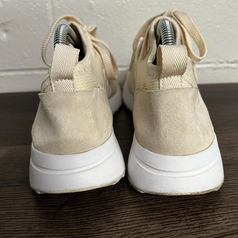 Adidas Womens Originals Flashback Tennis Shoes Beige BY9642 Lace Up Low Top 10 M